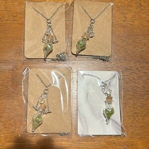 Resellers bundle four handmade Gemstone bottle necklaces